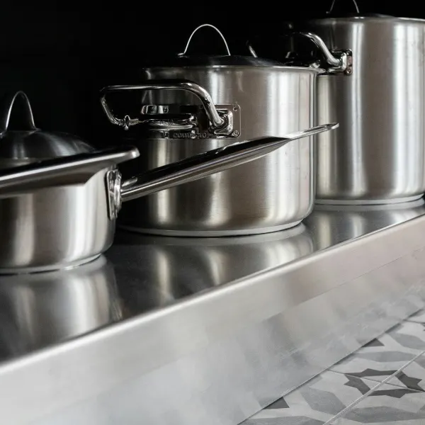 Stainless steel saucepan, 18cm