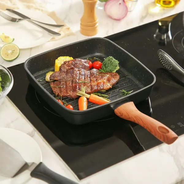 Cast iron grill pan, 26cm