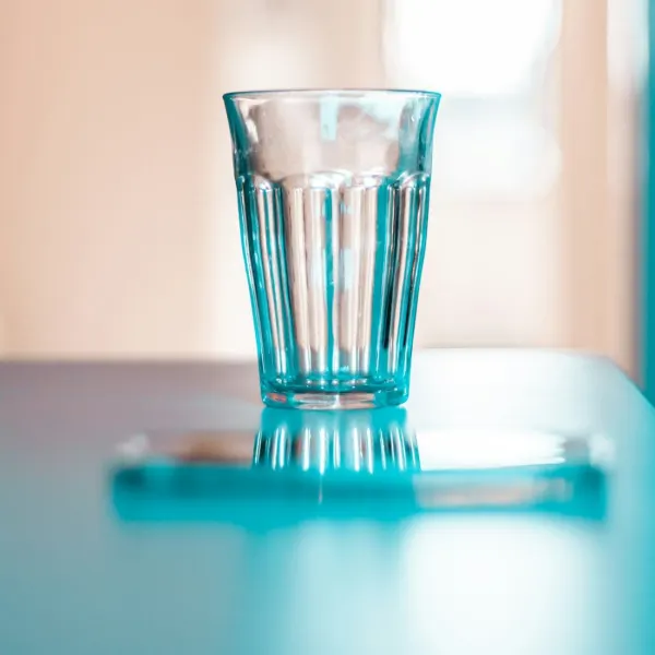 Coloured tumblers, set of four