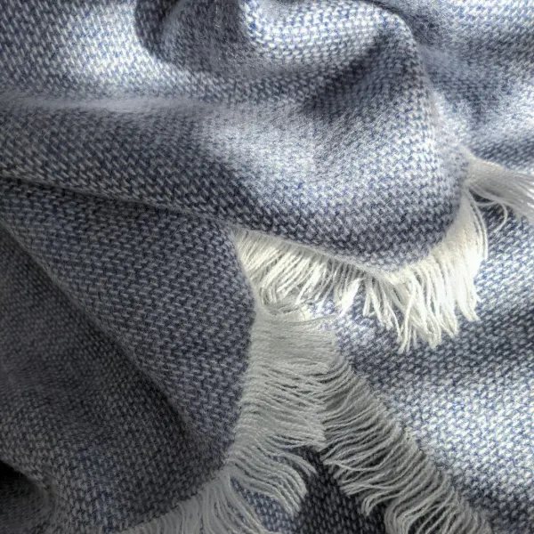 Wool throw, slate