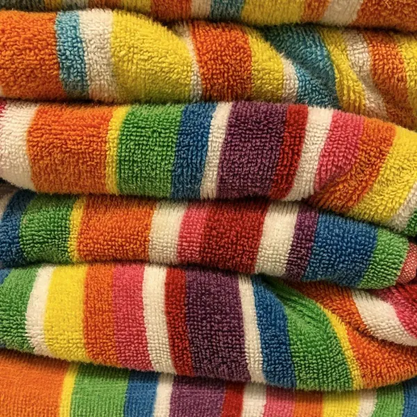 Striped beach towel