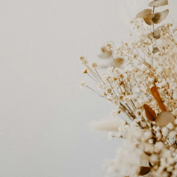 Dried flower bunch